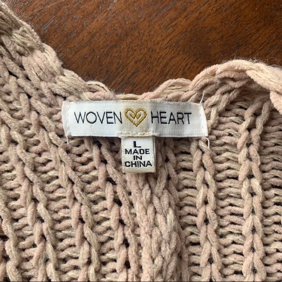 Multi-knit Patterned Tan Cardigan - Picture 4 of 4